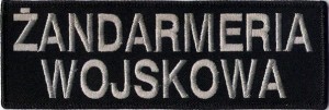 Żandarmeria Wojskowa ŻW 15x5cm NASZYWKA 1833R