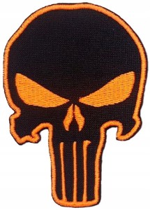 PUNISHER kontur czarna NASZYWKA 1817R