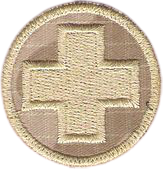 KRZYŻ MEDYCZNY wz2010 pustynny NASZYWKA 221R