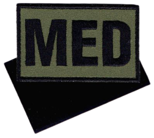 MED Medyk oliv green medyczna NASZYWKA 735R