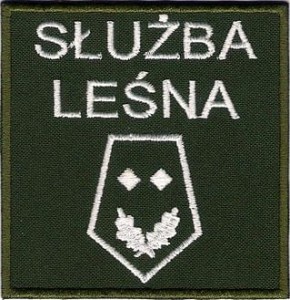SŁUŻBA LEŚNA Podleśniczy Lasów Państwowych naszywka rzep