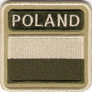 POLSKA Flaga Polski POLAND NASZYWKA 40R
