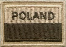 POLSKA Flaga Polski POLAND NASZYWKA 37R