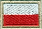 POLSKA Flaga Polski NASZYWKA 19R
