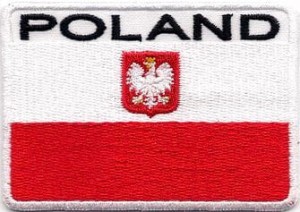 Polska Flaga POLAND NASZYWKA 9R