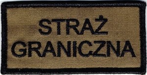SG STRAŻ GRANICZNA NASZYWKA 1545R