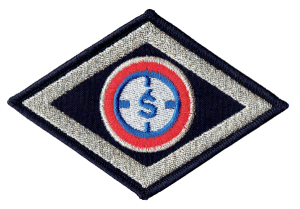 POLICJA Wydział Śledczy romb oznaka rodzaju służby naszywka na rzep