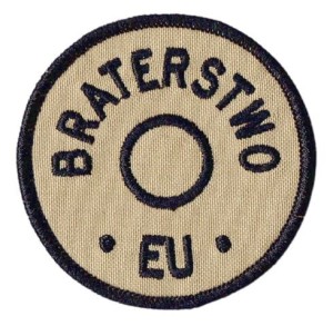 BRATERSTWO EU piaskowa beżowa naszywka na rzep