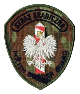 STRAŻ GRANICZNA POLISH BORDER GUARD na mundur SG-14 naszywka SG na rzep