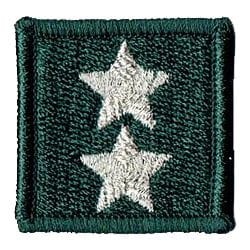 Starszy chorąży stopień wojskowy na beret zielony naszywka haftowana