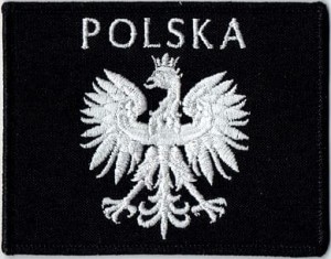 GODŁO Polska czarny NASZYWKA 761R