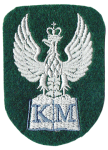 Klasa Mundurowa Orzełek KM naszywka na beret zielony