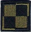 Szachownica Lotnicza wersja maskująca khaki naszywka 30x30 mm haft rzep