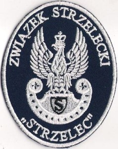 Orzełek ZS STRZELEC TARCZA OWAL NASZYWKA 387