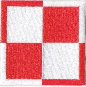 Szachownica LOTNICZA 75x75mm NASZYWKA 1000R