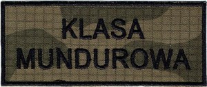 Klasa Mundurowa naszywka KM na kamuflażu wz2010 US-21 rzep