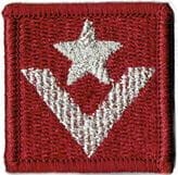 Stopień na BERET młodszy chorąży NASZYWKA 1288