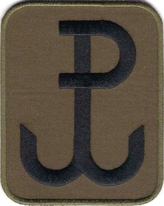 Polska Walcząca PW 80x100mm NASZYWKA 187R
