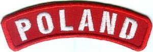 Łuczek POLAND czerwony NASZYWKA 129R