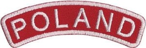 Łuczek POLAND czerwony NASZYWKA 128R