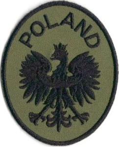 Godło RP POLAND olive green NASZYWKA 94R