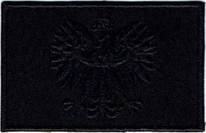 GODŁO Orzełek czarny NASZYWKA 455R