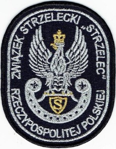 ZS STRZELEC RP oznaka tarcza naramienna granatowa naszywka