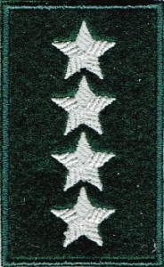 ST. CHORĄŻY SZTAB. na beret zielony NASZYWKA 2275