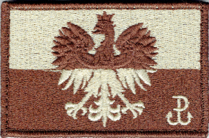 Flaga GODŁO Polska Walcząca PW NASZYWKA 2452R