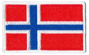 NORWEGIA flaga Norwegii NASZYWKA  2531