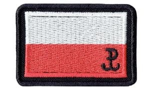 Flaga Polska PW wojsko NASZYWKA 608R