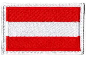 AUSTRIA flaga Austrii NASZYWKA 2548