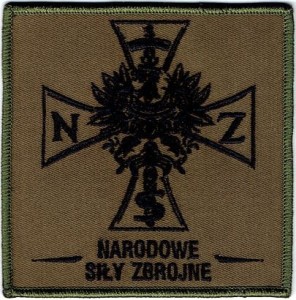 NSZ Narodowe Siły Zbrojne 10 x 10 cm NASZYWKA 759R