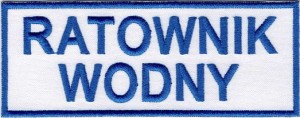 RATOWNIK WODNY 13 x 5 cm NASZYWKA 669R