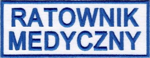RATOWNIK MEDYCZNY 13 x 5cm NASZYWKA 670R
