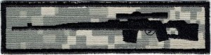 SNAJPER lewy 10 x 2,5 cm NASZYWKA 579R