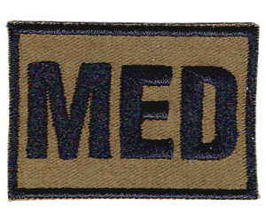 MED coyote 5,5 x 3,8 cm NASZYWKA 1144R