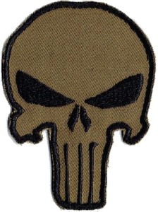 PUNISHER kontur olive brown NASZYWKA 1586R