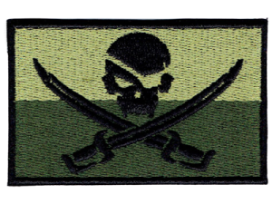 PIRAT Calico Jack flaga NASZYWKA 1811R
