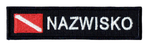 Nazwisko Imiennik Flaga Nurkowa NASZYWKA 696