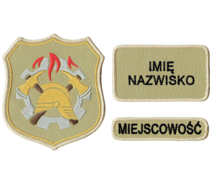 WSP tarcza imiennik nazwisko miejscowość komplet piaskowa naszywka rzep