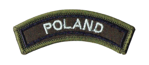 POLAND łuczek na ramię kamuflaż khaki naszywka naramienna haft rzep