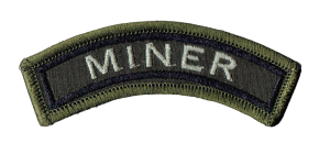 MINER łuczek khaki naszywka rzep