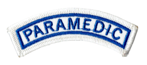 Łuczek PARAMEDIC biały naszywka medyk