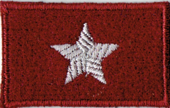 CHORĄŻY stopień na beret bordowy NASZYWKA 2119