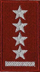 KAPITAN stopień beret bordowy NASZYWKA 2127