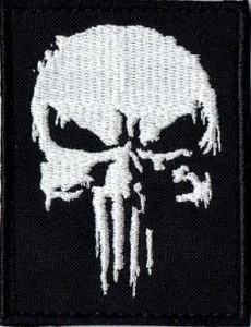 PUNISHER CZARNY NASZYWKA 2698R