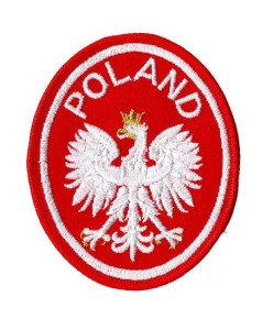Godło RP POLAND owal NASZYWKA 2796