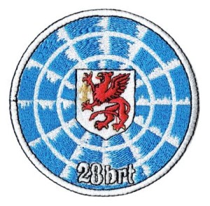 28 Batalion Radiotechniczny oznaka rozpoznawcza 28brt Gryfice naszywka