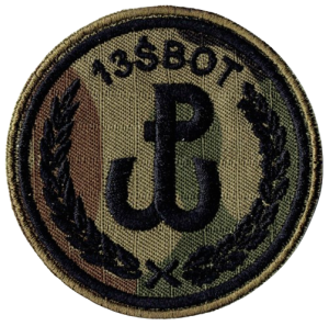 13ŚBOT oznaka rozpoznawcza polowa WOT naszywka wz2010 US-22 rzep nowy wzór